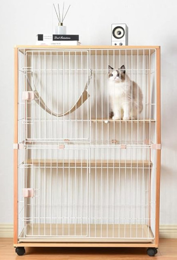 【値下げ中】Purlove 猫 ケージ キャットケージ 2段