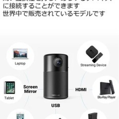 本日18:00終了【早い者勝ち】使用１回のみ 新品同様 定価¥46,800_ モバイルプロジェクター Anker Nebula Capsule pro
