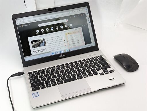 送料無料 高速SSD マウス付き 13.3型 中古ノートパソコン 富士通 S937/S 第7世代Core i5 8GB 無線 Bluetooth カメラ Windows11 Office済み