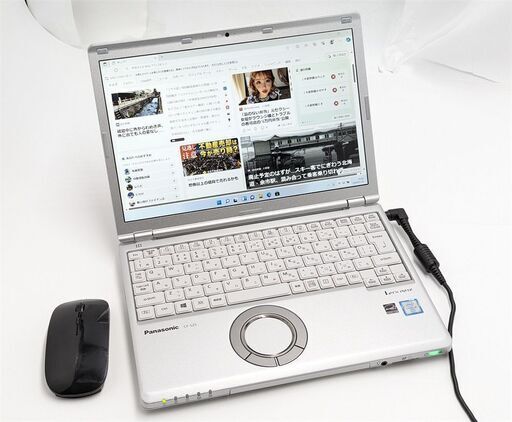 送料無料 中古美品ノートパソコン 累積使用時間短 新品マウス付き 高速SSD Windows11 12.1型 Panasonic CF-SZ5PDYVS 第6世代i5 8GB 無線 Bluetooth Office済み