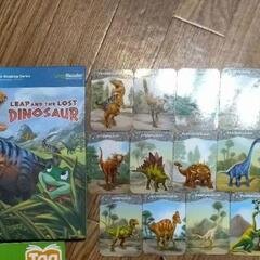 リープフロッグ　恐竜　英語絵本　カード付き