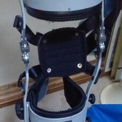 大柄男性用！リハビリ用左麻痺用長下肢装具！2回のみ使用！