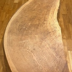 【一枚板】ナラ材 ローテーブル 銘木