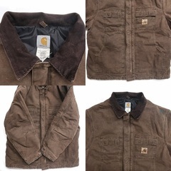 古着 USA製 カーハート トラディショナルジャケット ダックジャケット ワークジャケット ダークブラウン 