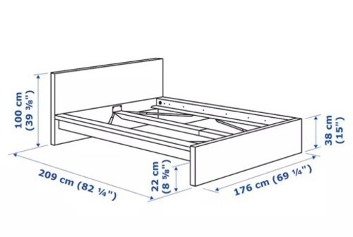 ベッド IKEA クイーンサイズ