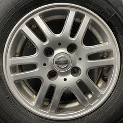 【BS ECOPIA NH200C 145/80R13】夏タイヤ【日産 純正ホイール 13インチ 4J4HPCD100+45】22年製 バリ溝 ルークス モコ デイズ等　(TE267) 