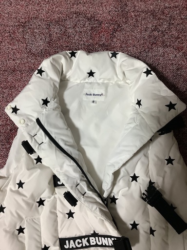 ジャックバニーダウンベスト ホワイトスターゴルフウェア 2024AW