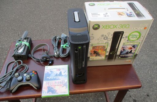 ☆マイクロソフト Microsoft XBOX 360 CONSOLE 120GB 本体バリューパック◆ACE COMBAT 6＆ロスト プラネット コロニー