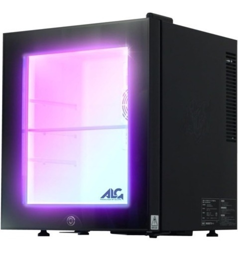 ALLONE LED内蔵ミニゲーミング冷蔵庫30L