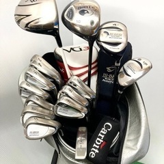 【SOLD OUT！】◆Titleist VG3 ドライバー＋ DUNLOP HI-BRID アイアン等◆ゴルフクラブ 全15本セット＋ Callaway キャディバッグ