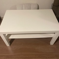 IKEA 白テーブル　ローテーブル