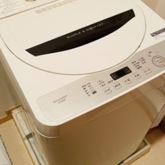 2018年製 SHARP 全自動洗濯機 5.5kg ES-GE5...