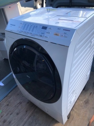 福岡市内配送設置無料　パナソニック 【左開き】9．0kgドラム式洗濯乾燥機 クリスタルホワイト NA-VX3600L-W