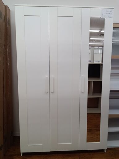 ★ジモティ割あり★ IKEA ワードローブ ホワイト H190×D50×W117 クリーニング済み MT139