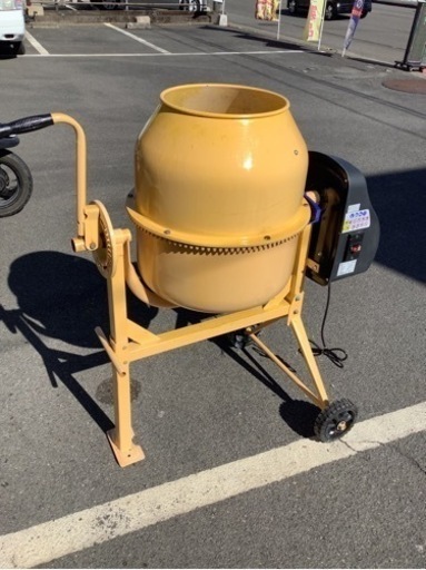 コンクリートミキサー 120L 小型 家庭用 まぜ太郎 電動 モーター コンクリートミキサー 120L 小型 家庭用 まぜ太郎 電動 モーター