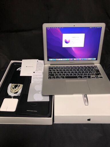 MacBook Air 13インチ Early 2015 MMGF2J/A・箱付きセット・MacOS(Monterey)＆Office2019とWin11(最新23H2版)＆Office2010の都度選択起動可能