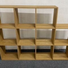 無印良品/MUJI スタッキングシェルフセット3段×3列×2段 オーク材