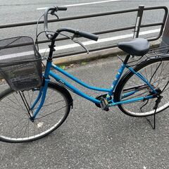 自転車　No.1013　シティサイクル　ブルー　アフィッシュ　【...