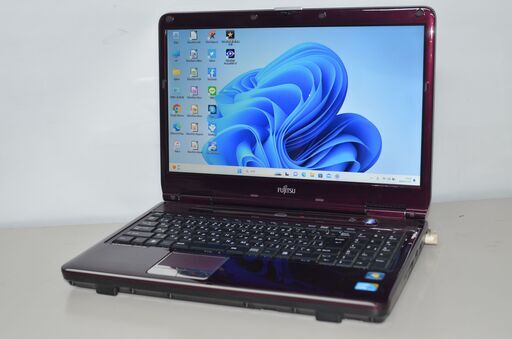 中古良品ノートパソコン 富士通 AH550/5BC Windows11+office core i5-M460/HDD750GB/メモリ4GB/15.6インチ/無線内蔵/USB3.0/DVDマルチ搭載