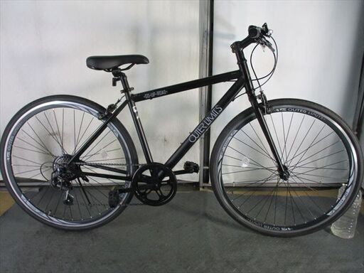 Ｄ283　★17800円★美品★整備済み スポーツ中古自転車 【クロスバイク　黒　45ｃｍ】