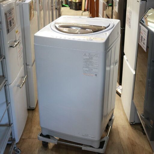 282)TOSHIBA 東芝 全自動 電気洗濯機 AW-7GM1 グランホワイト 洗濯脱水容量7.0kg 2022年製