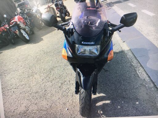 福山市 瀬戸町 カワサキ ZZR400 ZX400K 低走行1769km キレイ 実働 書類