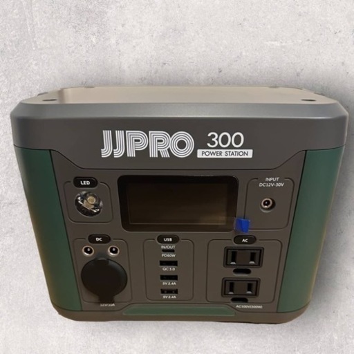 【新品】ポータブル電源 300W バッテリー 軽量　防災 キャンプ