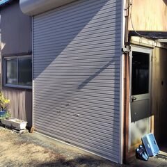 【最終処分値引き 25,000円】急遽！2月7日～12日　　2021年　3年程前に新規取付した　手動スチールシャッター　W2,650㎜　H2,950㎜　三和シャッター工業製　　令和6年2月7日～12日で　静岡県磐田市内　現地取り外し、搬出できる方にお譲りします！ 最終処分値引き 25,000円】急遽！2月7日～12日 2021年 3年程前に新規