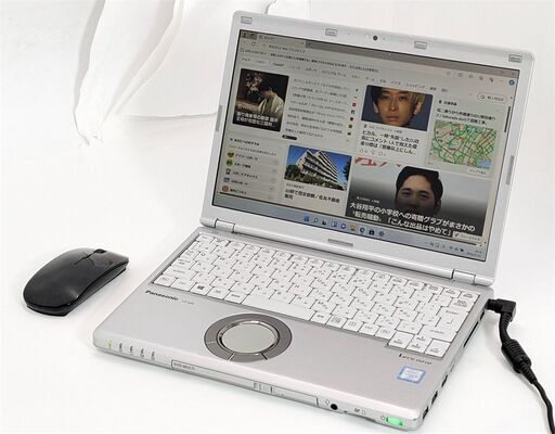 送料無料 新品マウス付き 累積使用時間短 SSD256 中古ノートパソコン Windows11 Office Panasonic SZ6RDQVS 第7世代i5 8GB DVDRW Bluetooth