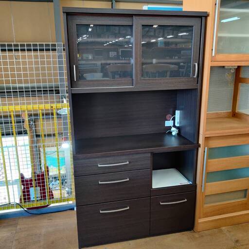 【愛品倶楽部柏店】NITORI 2枚スライド扉キッチンボード コパン
