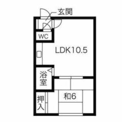 🐄【豊平区★1LDK】敷金礼金なし☆バス・トイレ別🛁/🚽駐車場空き有🅿駅徒歩5分🚉🐄 - 不動産