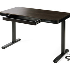 電動昇降デスク スタンディング 引き出し付き 収納付き 自動昇降 メモリー機能 幅120cm 奥行60cm 充電機能付き