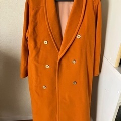 ロングコート　オレンジカラー
