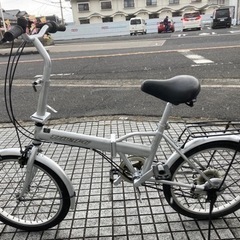 【20インチ折りたたみ】6段変速付　前後タイヤ新品❗️整備済み❗️若林自転車　唐崎店　SALE中❗️