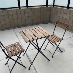 IKEA ガーデン　テーブル　イス　セット