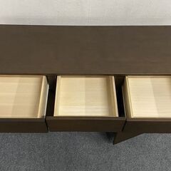 MUJI/無印良品 タモ材 キャビネット リビング サイドボード 幅120 天然木 収納家具 中古家具 店頭引取歓迎 R7907