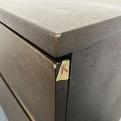 MUJI/無印良品 タモ材 キャビネット リビング サイドボード 幅120 天然木 収納家具 中古家具 店頭引取歓迎 R7907