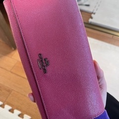 未使用に近い　coach 長財布　ピンク