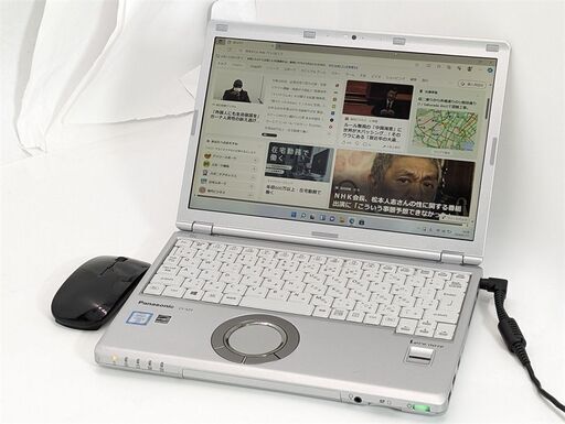 送料無料 新品無線マウス付き 中古ノートパソコン 12.1型 Panasonic CF-SZ5A19KS 第6世代Core i5 高速SSD 無線 Windows11 Office 保証付