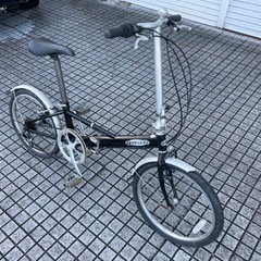 【20インチ折りたたみ】6段変速付　前後タイヤ、サドル、チェーン、ワイヤー新品❗️若林自転車　浜大津店　SALE中❗️