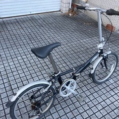 【20インチ折りたたみ】6段変速付　前後タイヤ、サドル、チェーン、ワイヤー新品❗️若林自転車　浜大津店　SALE中❗️