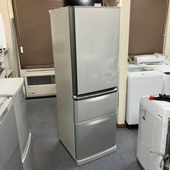 北海道　帯広　冷蔵庫　370L    三菱　MITSUBISHI ノンフロン　冷凍冷蔵庫　MR-C37EZ-AS1形  シルバー　2016年製