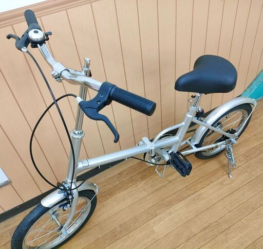 折りたたみ自転車 16インチ 新古車 シルバー JIEBEIER 自転車