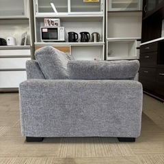 【超美品‼️】定価19万♪ エスティック 183cm幅2人掛けワイドソファ ラヴソファ カバーリング 布製グレー♪