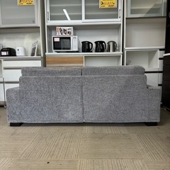 【超美品‼️】定価19万♪ エスティック 183cm幅2人掛けワイドソファ ラヴソファ カバーリング 布製グレー♪