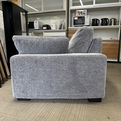 【超美品‼️】定価19万♪ エスティック 183cm幅2人掛けワイドソファ ラヴソファ カバーリング 布製グレー♪