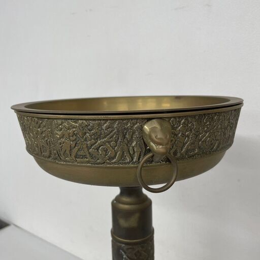 エジプト柄 灰皿 スタンド アンティーク ヴィンテージ 雑貨 真鍮 金属製 エジプト柄 灰皿 スタンド アンティーク ヴィンテージ 雑貨 真鍮 金属製