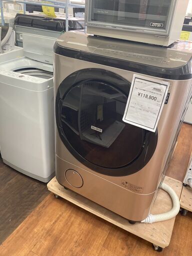 日立　12kgﾄﾞﾗﾑ式洗濯機　HG-1547