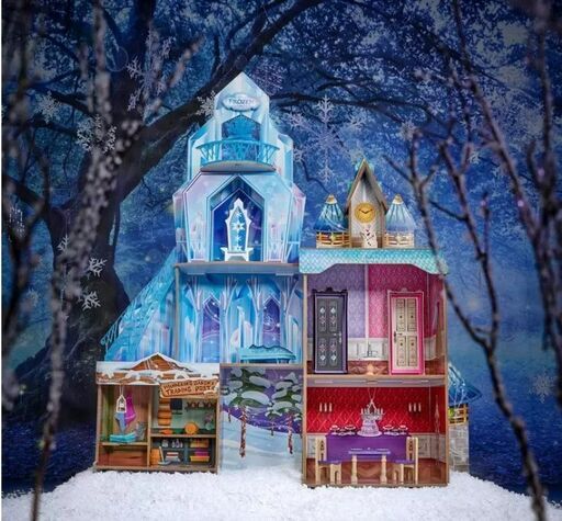 【箱傷みあり・未使用・完備品】ディズニー アナと雪の女王 アドベンチャードールハウス