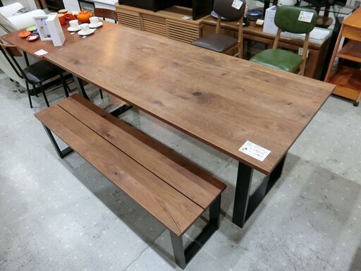 1800テーブル 1400ベンチ 【モノ市場東海店】159
